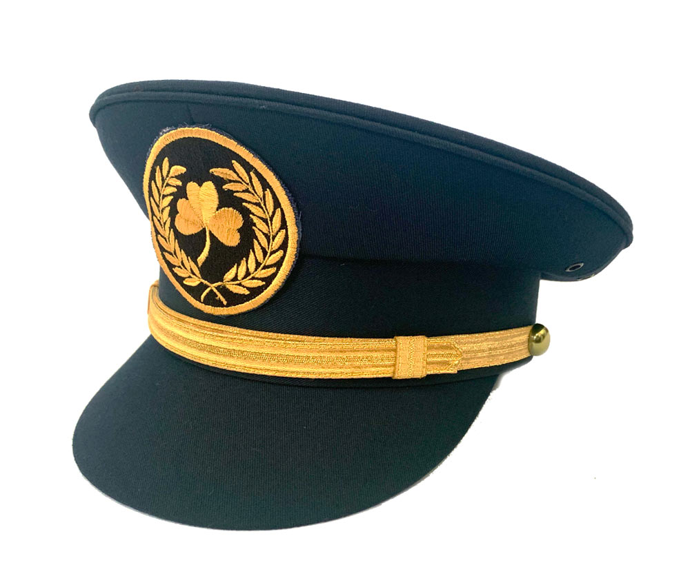 childrens pilot peaked cap with embroidery detail