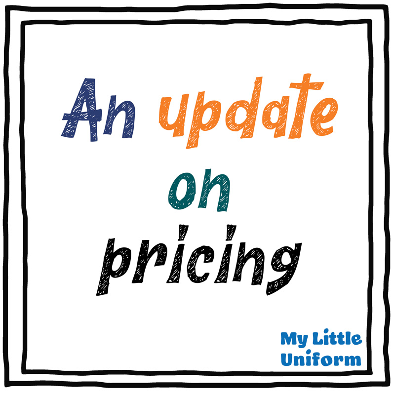 Pricing update