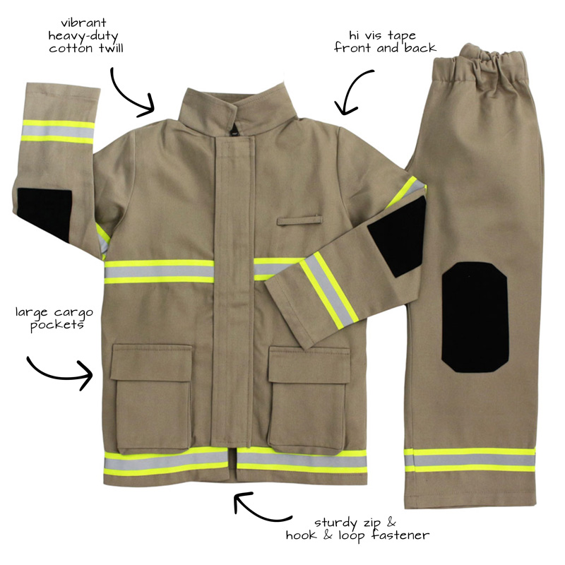 Childrens Firefighter role play costume