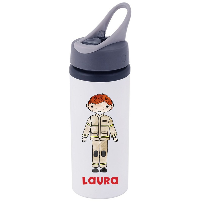 Personalised Firefighter Water Bottle