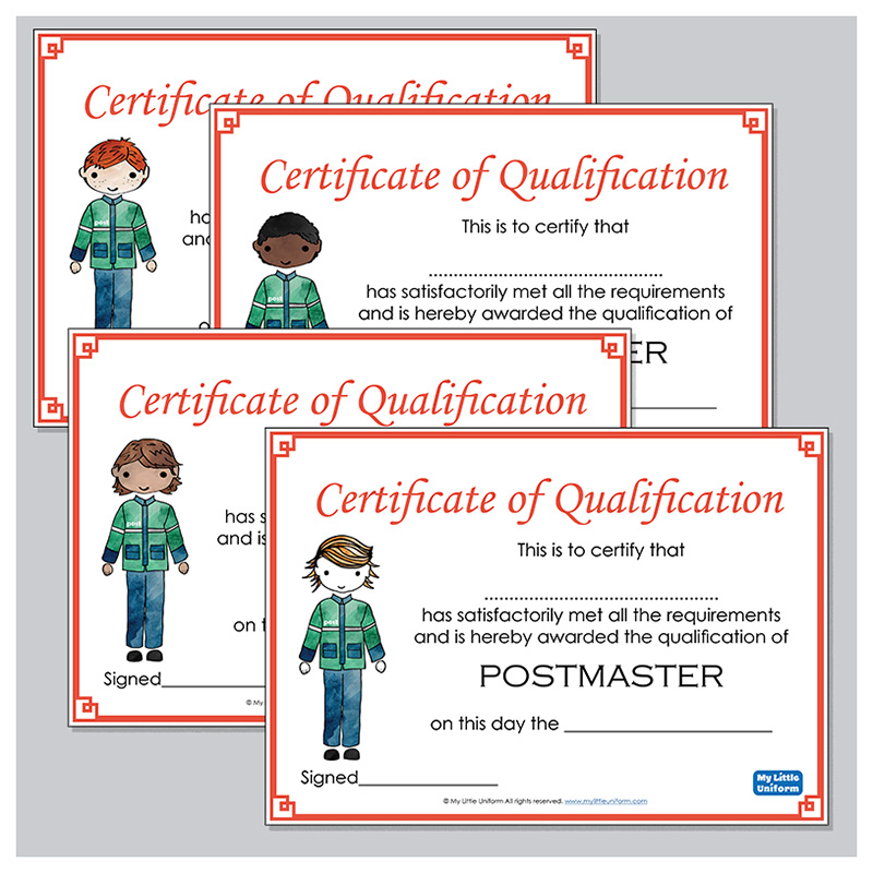 Postman/woman Qualification Certificate